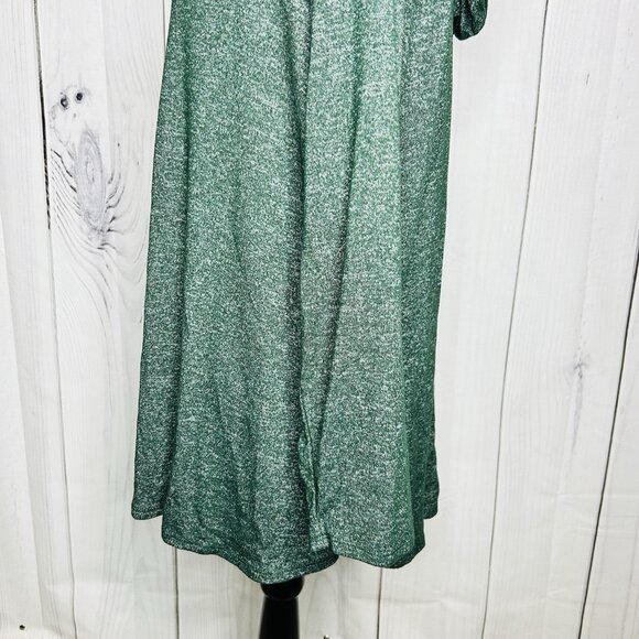 Joan Vass Woman Knit Hoodie Heather Green Women's Sz 1X Soft Rayon Blend Stretch - Picture 6 of 10